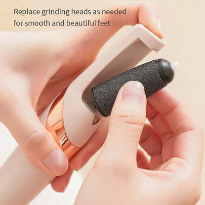 Electric Foot File, USB Rechargeable Dual-Speed LED Callus Remover With Replacement Rollers, Portable Foot Care Tool, Wireless Foot Scrubber, Beauty-Grade Foot Exfoliator, Suitable For Home SPA, Travel Pedicure, Suitable For Men, Women, Elderly, Great For Christmas, Halloween