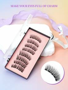 2 Pairs Magnetic False Eyelashes, Natural & Voluminous, Magnetic Attachment, No Damage To Real Lashes, Reusable - View 8