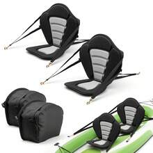 Kayak Seat, 2 Pack 0.5" Thick, Universal Paddle Board Seat With Back Support, Sit-On-Top Soft Padded Cushion With Storage Bag & Adjustable Straps For SUP, Canoe, Fishing Boat, Inflatable Kayak - Regular Style, 2-piece Set, Regular Thickness - View 8