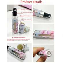 Butterfly Travel Spray Bottle Keychain For Perfume Travel Refillable 5ML Perfume Atomizer Key Chain For Women Mini Spray Bottle For Traveling Bottle For Purse Small Traveling Accessories - 藍色蝴蝶 - 查看 7
