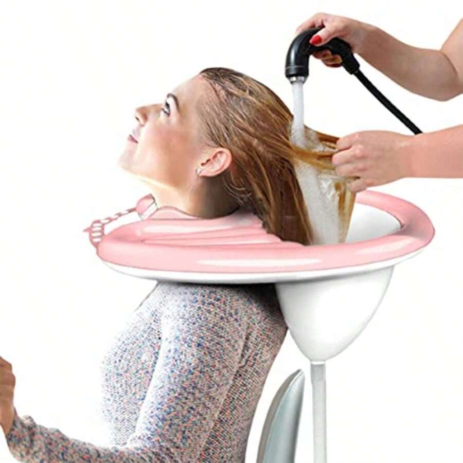 Inflatable Shampoo Bowl, Portable Hair Washing Tray For Bedside And In Bed, Lightweight Shampoo Basin For Elderly, Disabled, Pregnant, Injured, Bedridden, Handicap, Lightweight Hair Washing Sink - View 1