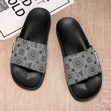 Men's Casual Summer Sandals - European And American Fashion Indoor Slippers, Non-Slip Outdoor Beach Flip Flops, Plus Size - Grey - View 4