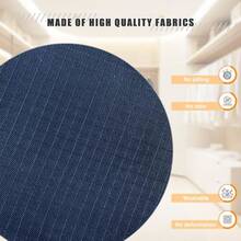 Organizador colgante de clóset 4 estantes estantes plegables de fácil montaje para ropa bolsos zapatos y accesorios tela de tela Oxford lavable azul marino - 4 estantes - Ver 4