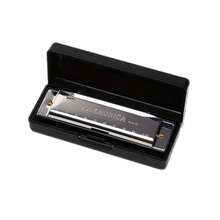 Beginner Harmonica - 10 Hole C Key Professional Blues Harmonica, Comes With Harmonica Case, Perfect For Beginners And Professionals, Metal Chromatic Harmonica, Wind Instrument, Mini Instrument, For Music Performance, Instrument Accessories And Student Gifts - Multicolor - View 8