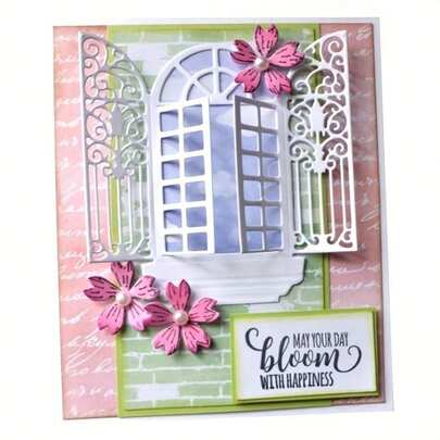 Khuôn cắt kim loại dùng cho làm sổ lưu niệm - Bền và chống mài mòn, thích hợp cho việc tự làm sổ lưu niệm, trang trí album, làm thiệp và tương thích với nhiều loại giấy và vật liệu dập nổi khác nhau.