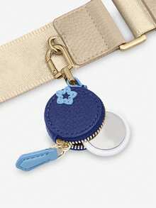 CHARM INFINITE Móc khóa mặt dây chuyền hình quả việt quất dễ thương, ví đựng thẻ nhỏ gọn, ví đựng tiền xu nhẹ, món quà đáng yêu dành cho phụ nữ và bé gái. - Màu xanh lam - Xem 4