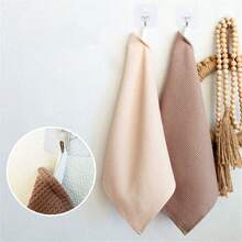Bộ 4 khăn lau bát đĩa trơn kiểu waffle, khăn lau nhà bếp gia dụng. - 35*35cm - Xem 10