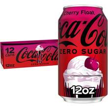 Coca Cola Coca-Cola Zero Sugar Cherry Float Soda Soft Drink Cans, 12 Fl Oz, 12 Pack - Default - View 1