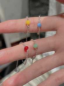 1件925纯银可调节吊坠项链，女士礼物 - 戒指 - 查看 6