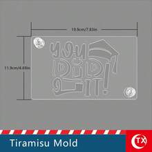 Transparent Acrylic Tiramisu Powder Sprinkle Template, Rectangular Baking Mold, Cake Printing Board Spray Flower Mold, Used For Graduation Ceremony Celebration, Party Decoration, To Create A Sense Of Ceremony And Celebration For Graduation Season - Transparent - View 19