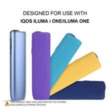 1pc Decorative Liquid Silicone Protective Case For IQOS ILUMA ONE/I One, Soft Shockproof Anti-Slip Storage Box, Unisex Portable Scratch-Resistant Business Solid Color Textured Design, Provides A Different User Experience, Suitable As A Gift For Friends And Family - Multicolor - View 3