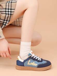 2026 New Spring Thick Sole Casual Shoes, Retro Blue Niche Design - Blue - View 4