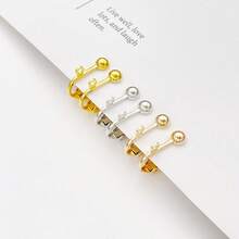 10/36pcs Clip-On Earring Converter, With Easy-Open Rings No Piercing Needed, For DIY Jewelry Making Kit, Gold/Silver Available, Suitable For Women & Girls, Great For School & Party, Ideal Gift For Jewelry Lovers - Earring Converter - View 3