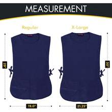 1-2Pack Unisex Cobbler Aprons With Zipper Pocket, Adjustable Smock Apron Cooking Crafting Household Use DBMD - 藍色 1 件 - 查看 5