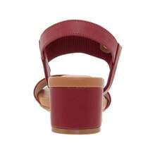 Women's Sandal With Thick Block Heel And Elastic, Orthopedic, Modare Ultraconforto - Cherry - 查看 6