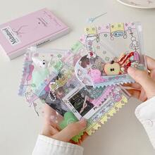 INS风格透明卡通糖果袋卡套，学生证卡套，70mm拉链袋 - 長方形 - 查看 10