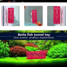3-Color Fish Sleeping Tunnel With Suction Cup, Pet Fish Resting Place, Aquarium Decor, Perfect Gift For Fish Lovers - Happy Aquarium - View 2