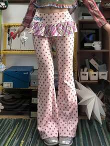 Women Pants - Pink - View 1
