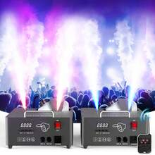U'King 2000W Professional Fog Machine Dual Nozzle With 16 RGB LED , 3-In-1 Led 13CH Smoke Machine Stage Colorful Spray Equipment ,  Smoke Machine With Remote Control & DMX512 & Manual Control For Church Wedding Party Bar Club Mobile Music Live Show Entertainment Stage - US A Type Plug(110-127V) - View 2