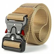 3pcs Outdoor Tactical Belt Set, Multi-Functional Nylon Quick Release Buckle, Hiking Camping Accessories, Sports Accessories, Men's Summer Gift, Suitable For Campus Casual, Business Occasions, Can Be Given To Boyfriend/Husband/Father, Daily Wear - Multicolor - View 12