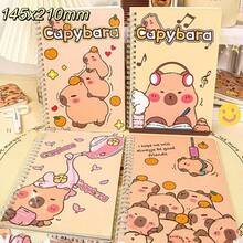 1 cuốn vở lò xo hình chuột lang nước Capybara, vở học sinh tiểu học hấp dẫn, kiểu dáng ngẫu nhiên, quà tặng tựu trường. - Nhiều màu - Xem 2