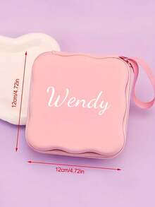 Customized Square Wave Large Capacity Data Cable Storage Bag, Customizable Digital Storage Bag, Customized Mini Storage Pouch, For CCD Camera Charger And Headphones, Portable Travel Digital Cute Cartoon Style Storage Box, Personalized Data Cable Organizer Bag, Personalized Digital Accessories Storage Box, Suitable For Daily Use, Work, School, Outing, Travel - Multicolor - View 3