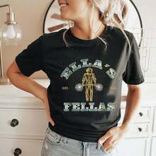 Ellas Fellas T-Shirt - 黑色 - 查看 1