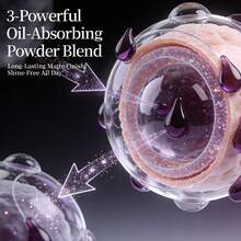 12g Polvo suelto con borla, polvo matificante de control de grasa, fijación de maquillaje de larga duración, aplicación suave - Multicolor - Ver 2