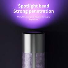 1个可充电230mAh二合一美甲抛光机，专业电动卸甲抛光机，便携式电动美甲钻，带液晶显示屏和UV美甲灯 - 彩色 - 查看 9