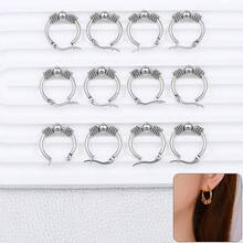 Móc khuyên tai kiểu Pháp bằng thép không gỉ, vòng khuyên tai, phụ kiện làm trang sức DIY. - móc bông tai - Xem 5
