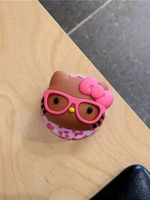 SANRIO Giá đỡ điện thoại từ tính hình mèo con và báo đốm 3D bằng silicon mới, phù hợp với ốp lưng điện thoại, chống rơi, giá đỡ để bàn có thể điều chỉnh. - Nhiều màu - Xem 13