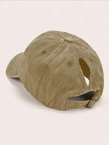 "Hellstar Letter" Pattern Print, Distressed Baseball Cap, Classic Casual Retro Style, Soft Sweatband Design, Adjustable Size, Lightweight And Versatile, Vintage Dad Hat, Suitable For Outdoor Sports, Daily Wear, Parties And Festival Occasions, It Is An Ideal Gift For Family And Friends. - 卡其色 - 查看 3