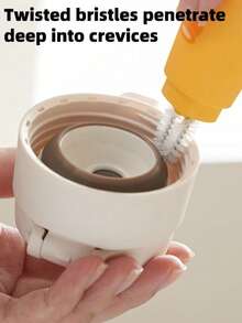 这款三件套便携式硅胶奶瓶刷套装方便携带，可拆卸使用，包含奶瓶刷、奶嘴刷、吸管刷、瓶盖刷、密封圈撬棒、杯口刷和缝隙刷，共有7种用途。是户外旅行的理想奶瓶清洁套装。 - 清潔3件套 - 查看 6