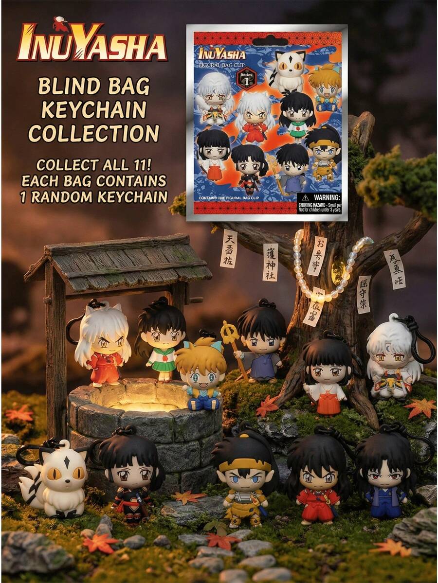 Viz Media 1 Móc Khóa Hình Nhân Vật Anime Phong Cách Retro Chính Thức Của , Hộp Bí Ẩn 3D, Ngẫu Nhiên Một Hình Sesshomaru, Kagome, Miroku, Sango, Kirara, Kẹp Túi, Hộp Bí Ẩn, Phụ Kiện Nhân Vật Sưu Tầm, Móc Khóa Ba Lô Phong Cách Y2K, Mặt Dây Chuyền Túi Xí, Trang Trí Bàn Làm Việc, Đồ Trang Trí Văn Phòng, Quà Tặng Sinh Nhật Bất Ngờ Cho Người Hâm Mộ, Trang Sức Thời Trang, Túi Xí, Móc Khóa - Nhiều màu - Xem 1