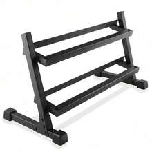 This Heavy-Duty Dumbbell Rack Provides , Stable Storage For Dumbbells, Organizing Your Workout Space Efficiently. Built With Strong Material For Long-Term Use, It Saves Space And Keeps Your Home Or Gym Tidy. - 2 Tier Dumbbell Rack - View 1
