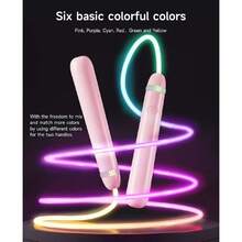LED Light Up Jump Rope For Kids And Adults, Adjustable And Bright Jump Rope For Boys And Girls, Colorful Light Up Jump Rope For Fitness And Training, 44460083 - Teal Blue - View 2