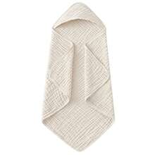 Hooded Baby Towel, Organic Muslin Baby Hooded Bath Towel, Soft And Absorbent Newborn Essential, Baby Shower Gift - Multicolor - View 8