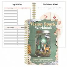Sổ tay Vision Spark 96 trang, gáy xoắn, tổ chức thiết lập mục tiêu kèm bánh xe cân bằng cuộc sống dành cho phụ nữ và công cụ theo dõi thói quen, giấy 100gsm khổ A5, lý tưởng cho sự thành công và sự nghiệp. - A5 - Xem 20