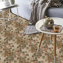 Vintage Distressed Adhesive Thick Matte PVC Floor/Wall Sticker, Retro Cracked European Tile Decal For Kitchen, Bathroom, Laundry Room, RV - Perfect For DIY Home Decor - Style A - View 7