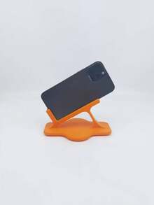 Soporte ergonómico para teléfono de mesita de noche, ideal para personas con postura encorvada, para usar en la cama o sofá de la sala de estar. Base curvada ergonómica, mango antideslizante, material de plástico resistente, perfecto para ver videos en posición acostada - Multicolor - Ver 4
