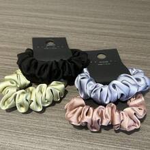 Dây buộc tóc kiểu Hàn Quốc, băng đô satin đơn giản, dây buộc tóc tối giản - dây buộc tóc - Xem 3