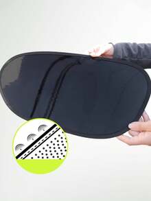 1pc Car Summer Sunshade For Windshield | Heat Insulating, Antistatic Film, Non-Spraying Side Sunshade, Polyester Material - Shade Cloth - View 2