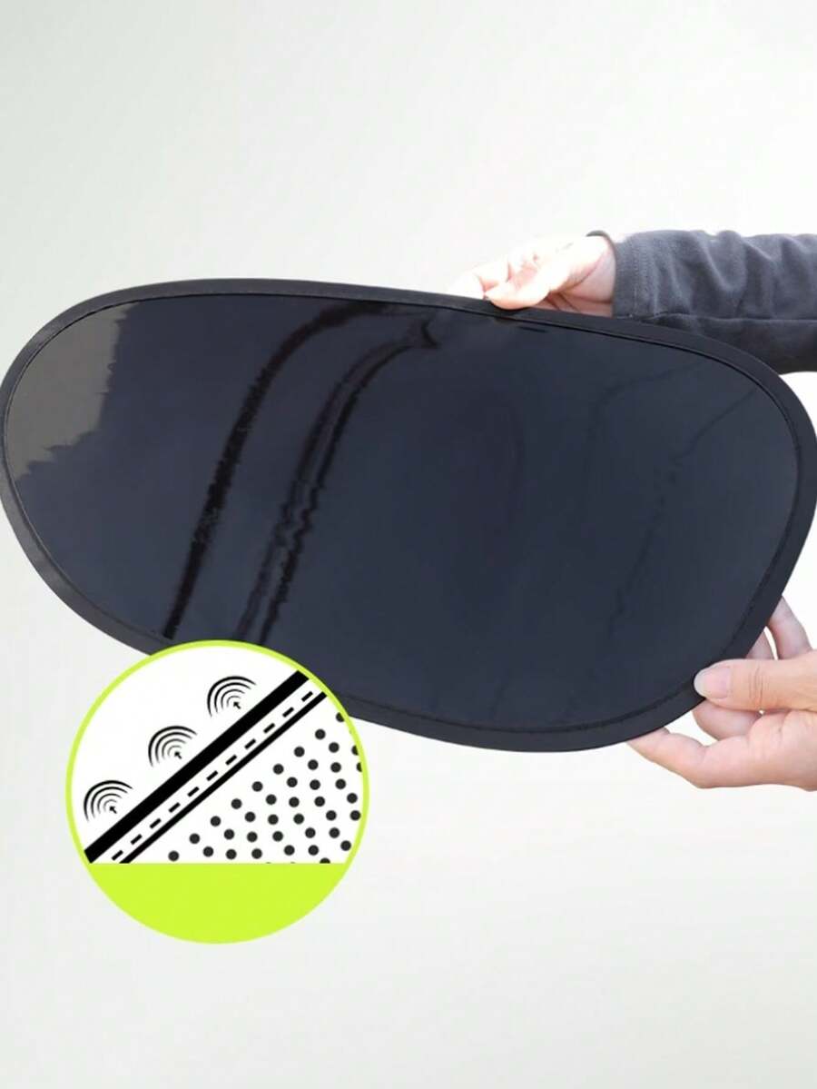 1pc Car Summer Sunshade For Windshield | Heat Insulating, Antistatic Film, Non-Spraying Side Sunshade, Polyester Material