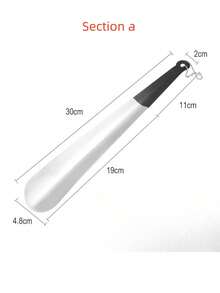 1/2 piezas Calzador de acero inoxidable de 30cm/42cm, sin necesidad de doblarse para ponerse los zapatos, especialmente adecuado para personas de mediana edad y mayores - Talla única - Ver 10