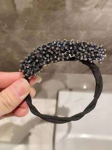 1pc Crystal Hair Styling Tool, Slouchy Twist Bun Maker, Messy Bun Donut Hair Accessories,Summer,Holiday,Travel - Multicolor - View 6