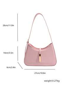 小众设计法棍包，女士手提包，时尚单肩包，通勤小方包/手提包 - 彩色 - 查看 12