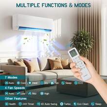 20000 BTU 2 Zone Mini Split AC & Heat Pump – Ductless Inverter System With 9K+9K / 9K+12K / 12K+12K, 25 SEER2, WiFi App Control, Pre-Charged, 208–230V - 雙區 20000 BTU (12k+12k)-WIFI - 查看 6