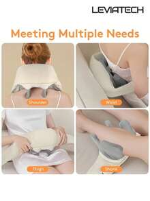 LEVIATECH Khăn choàng massage cơ thang rung điện, món quà thích hợp cho cha mẹ, dụng cụ massage cổ và vai, tương tự như máy massage hoặc đồ chơi massage rung lưng. - Xem 5