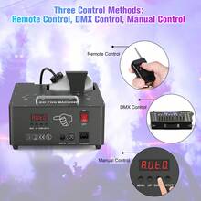 U'King 2000W Professional Fog Machine Dual Nozzle With 16 RGB LED , 3-In-1 Led 13CH Smoke Machine Stage Colorful Spray Equipment ,  Smoke Machine With Remote Control & DMX512 & Manual Control For Church Wedding Party Bar Club Mobile Music Live Show Entertainment Stage - US A Type Plug(110-127V) - View 6