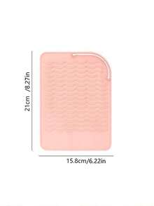 Tapete Resistente ao Calor de Silicone para Ferro de Enrolar, Almofada Resistente a Altas Temperaturas para Ferramentas de Styling de Cabelo, Tapete de Armazenamento Antiderrapante - Visão 5